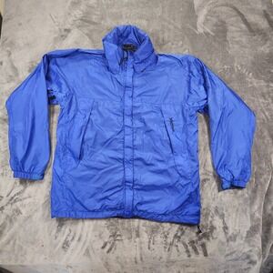 Marmot Jacket Mens Large Blue Windbreaker PreCip Eco Packable Ripstop Gorpcore